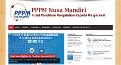 Desktop Screenshot of lppm.nusamandiri.ac.id