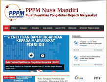 Tablet Screenshot of lppm.nusamandiri.ac.id